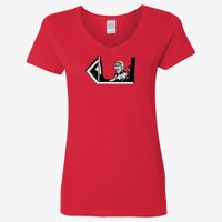 Ladies' Heavy Cotton™ V-Neck T-Shirt Thumbnail