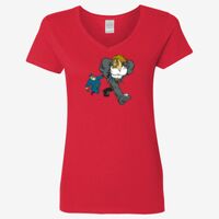 Ladies' Heavy Cotton™ V-Neck T-Shirt Thumbnail