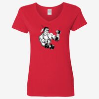 Ladies' Heavy Cotton™ V-Neck T-Shirt Thumbnail